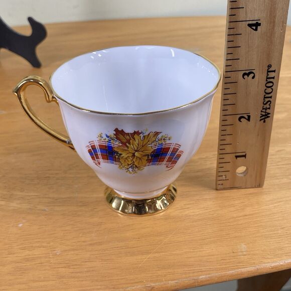 Vintage Windsor Bone China Royal Canadian Tartan Teacup & Saucer Made in England - Picture 16 of 16